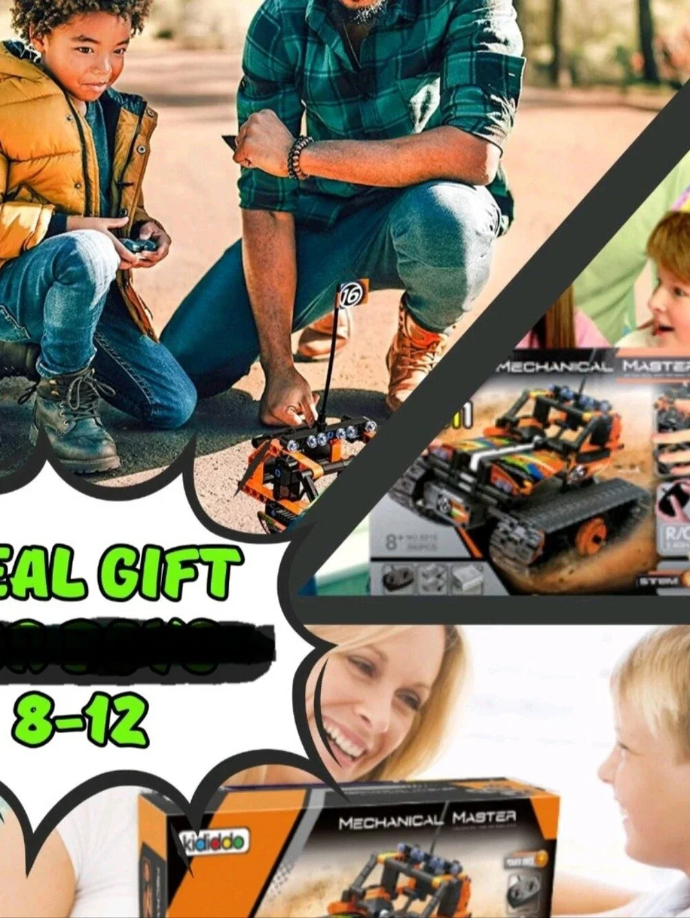 Kididdo Remote Control Building Toys STEM Robot Kit Incomplete FOR REPLACE PARTS